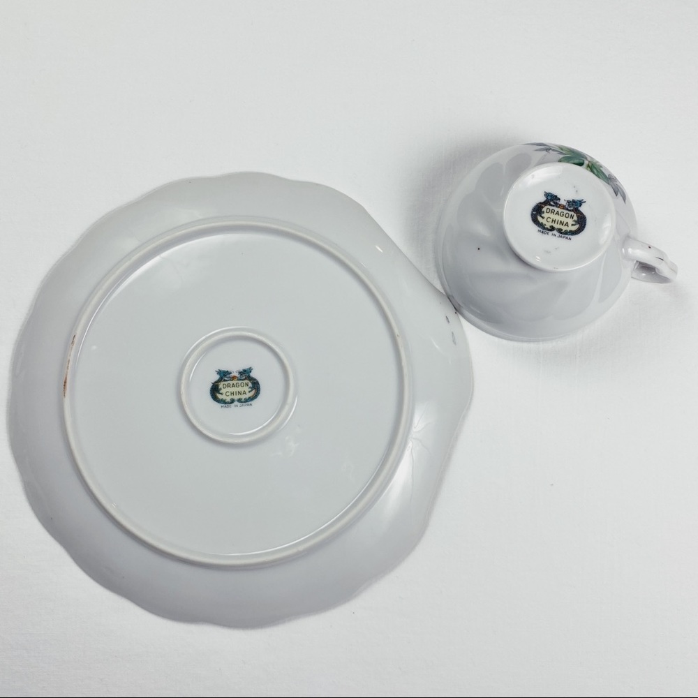 Vintage Tea & Toast Snack Plate and Teacup Set - Picture 5 of 6